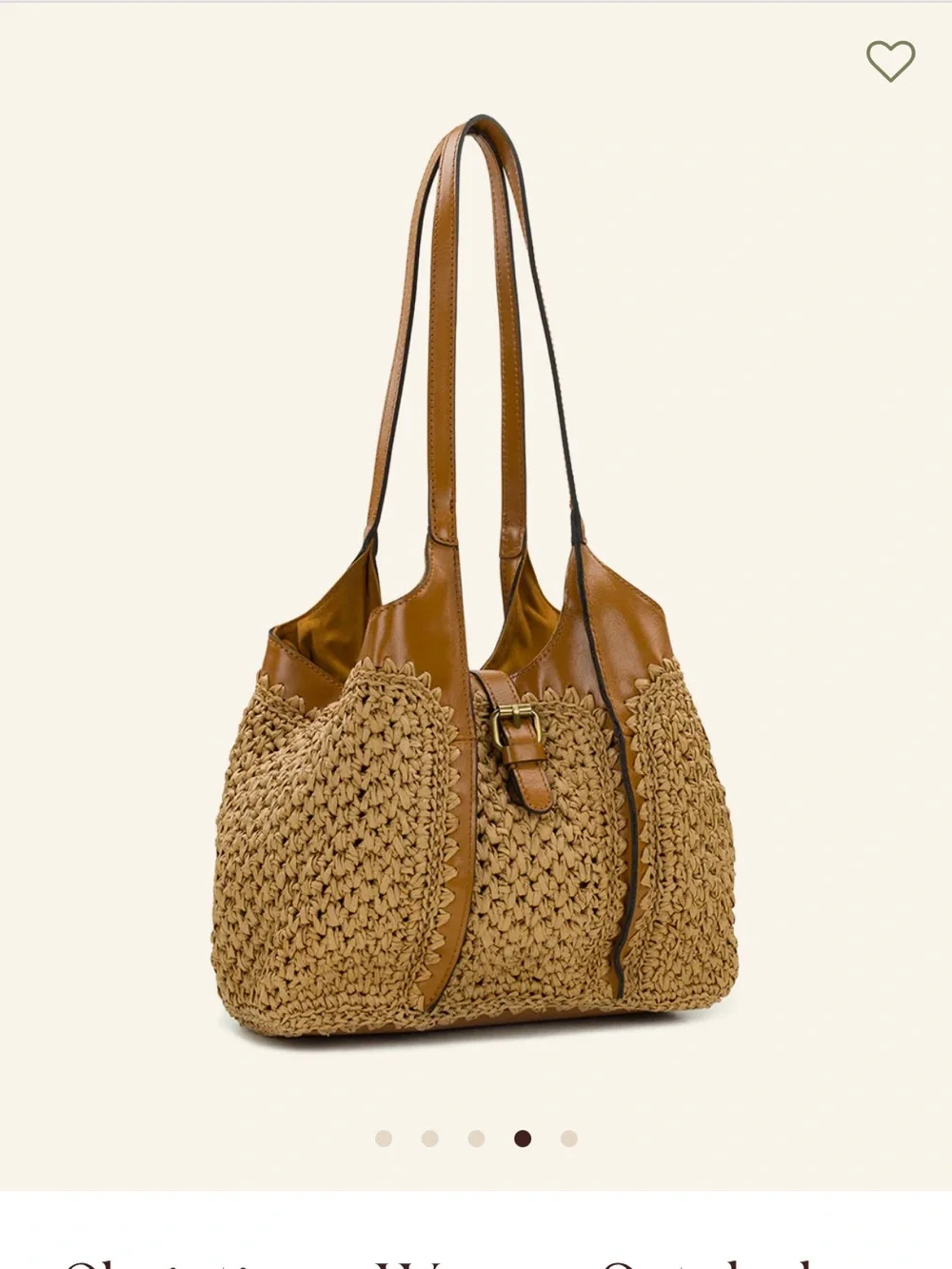 Patricia Nash Christiana Woven Satchel Tan with Leather Trim with dust bag. - Picture 13 of 15
